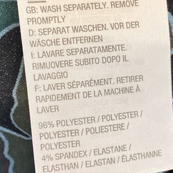 LOGO by Lori Goldstein Large L Green Stretch Woven Button Front Blouse Shirt Top - Picture 6 of 6